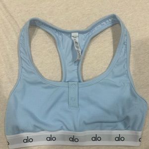 Alo Yoga Icon Ribbed Henley Bra
